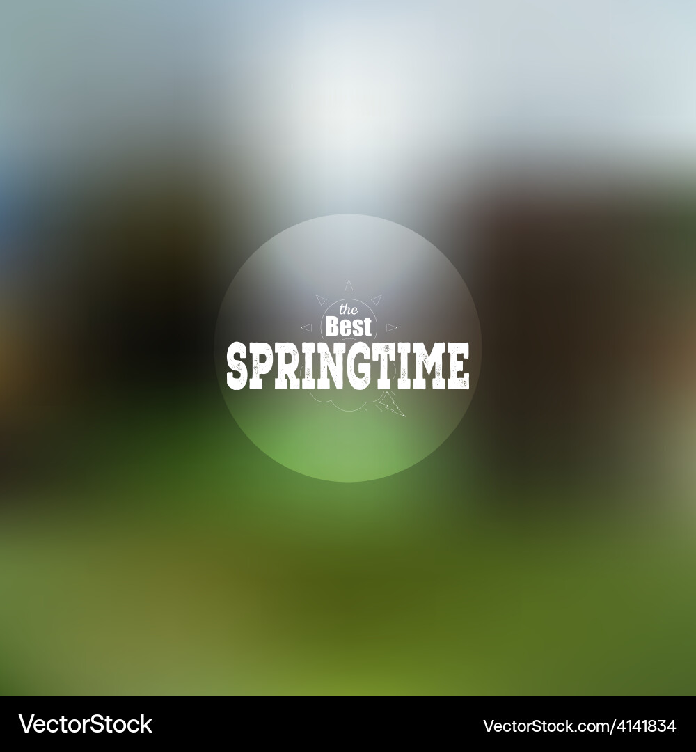 Spring time poster web and mobile vector image