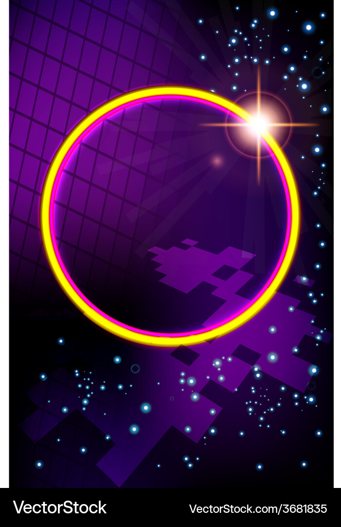 Abstract virtual space with screen background Vector Image