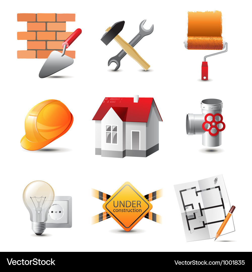 Build icons vector image