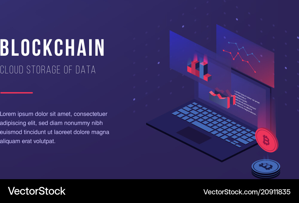 Cryptocurrency and blockchain bitcoin mining farm Cryptocurrency and blockchain bitcoin mining farm vector image