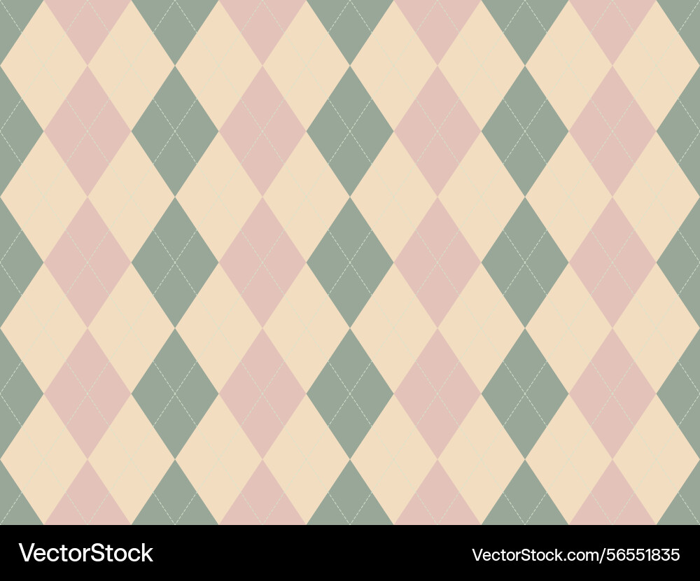 Elegant pastel argyle pattern subtle texture Vector Image