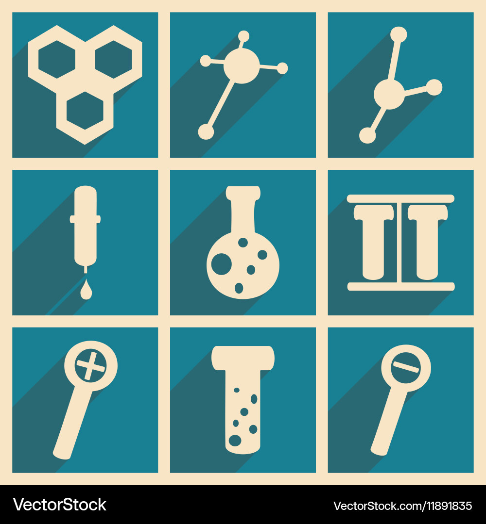 Flat with shadow concept and mobile application Vector Image