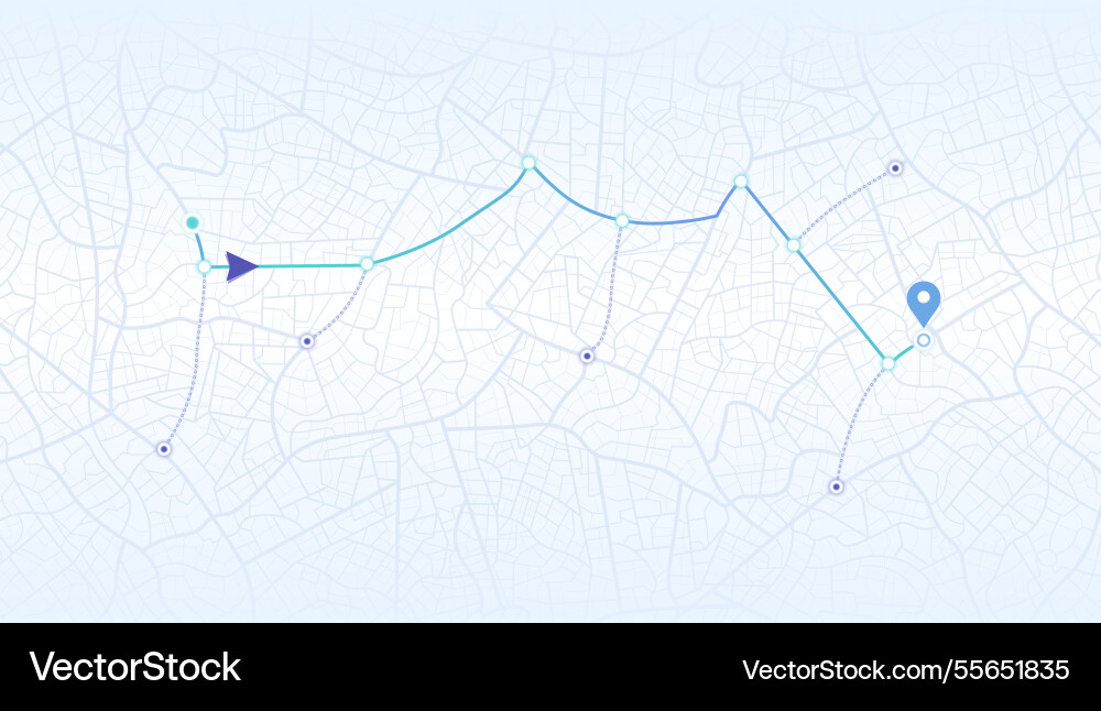 Gps navigation to pins and multiple markers Gps navigation to pins and multiple markers vector image