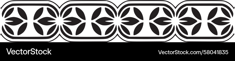 Intricate Circular Border Pattern Vector Image