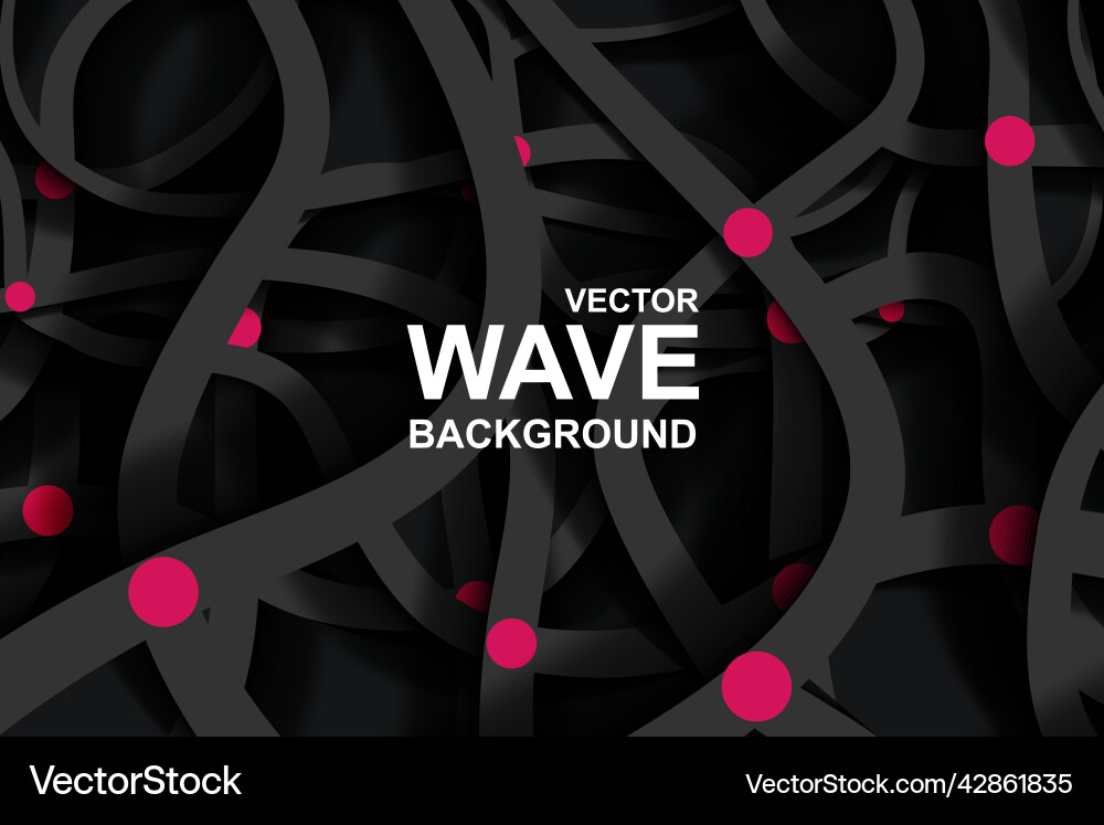 Minimal geometric abstract wave background vector image