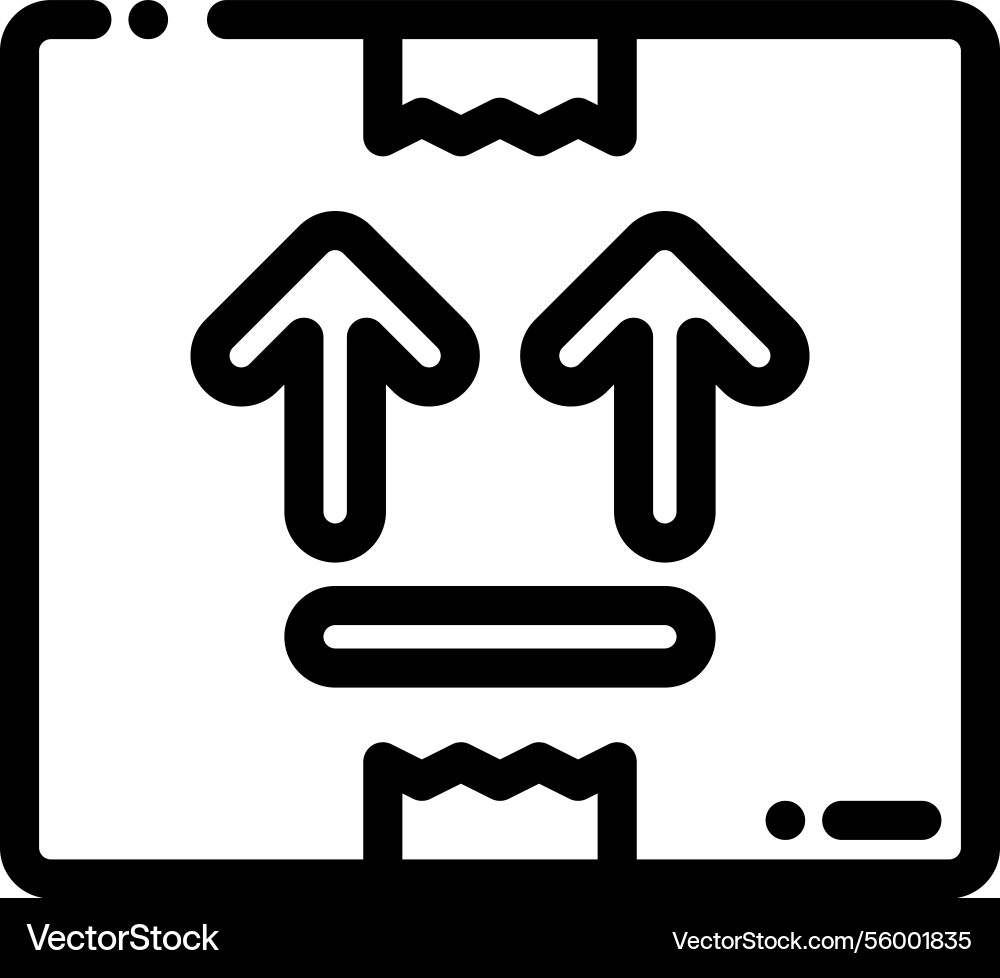 Package icon thin linear style design isolated Package icon thin linear style design isolated vector image