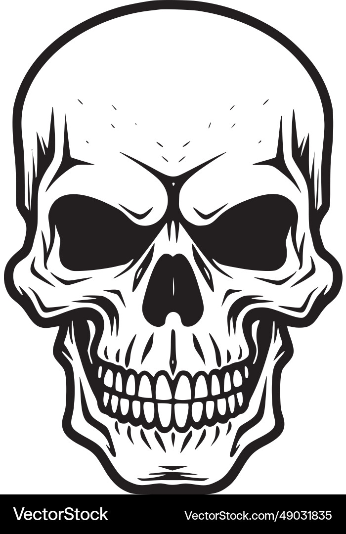 Totenkopf - minimalistisches und flaches Logo Totenkopf - minimalistisches und flaches Logo vektorbild