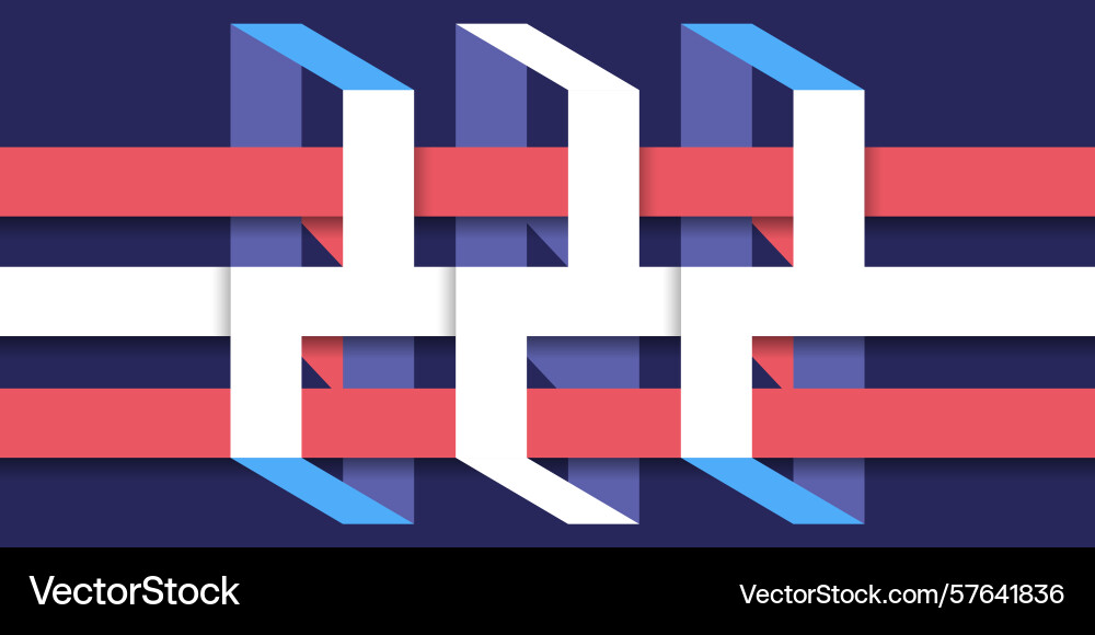 Abstract geometric rectangle background design Vector Image