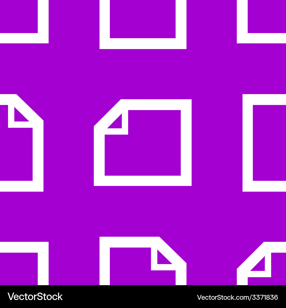 Blank paper web icon flat design seamless pattern vector image