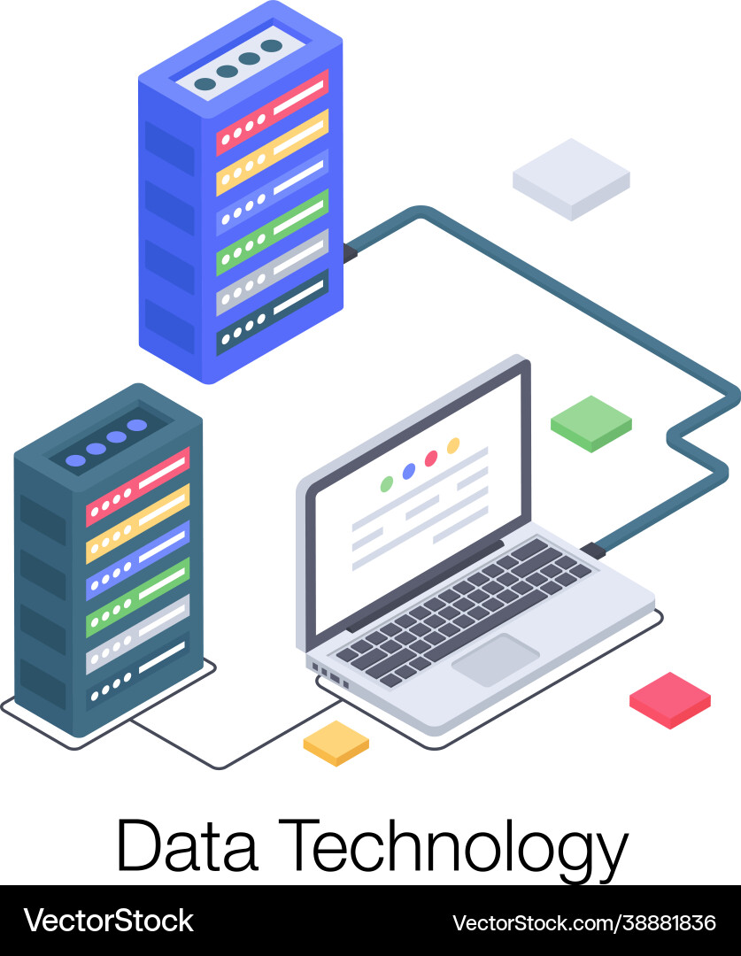 Database technology Vector Image