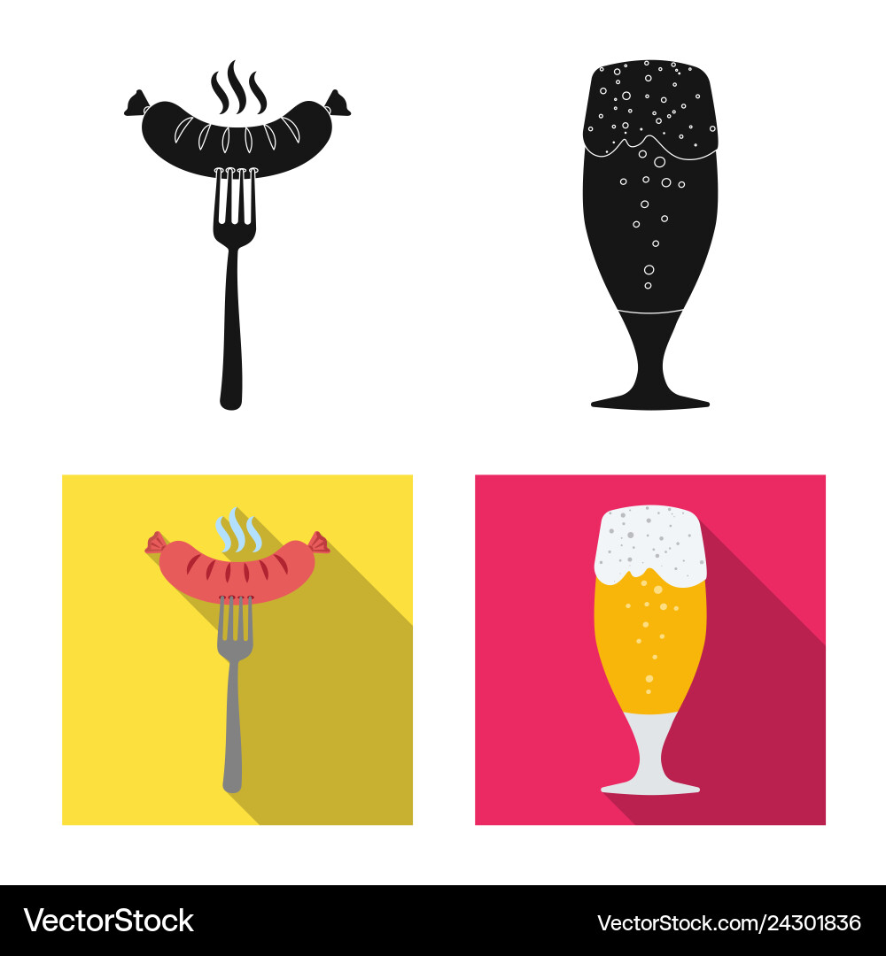 Design of pub and bar symbol collection vector image