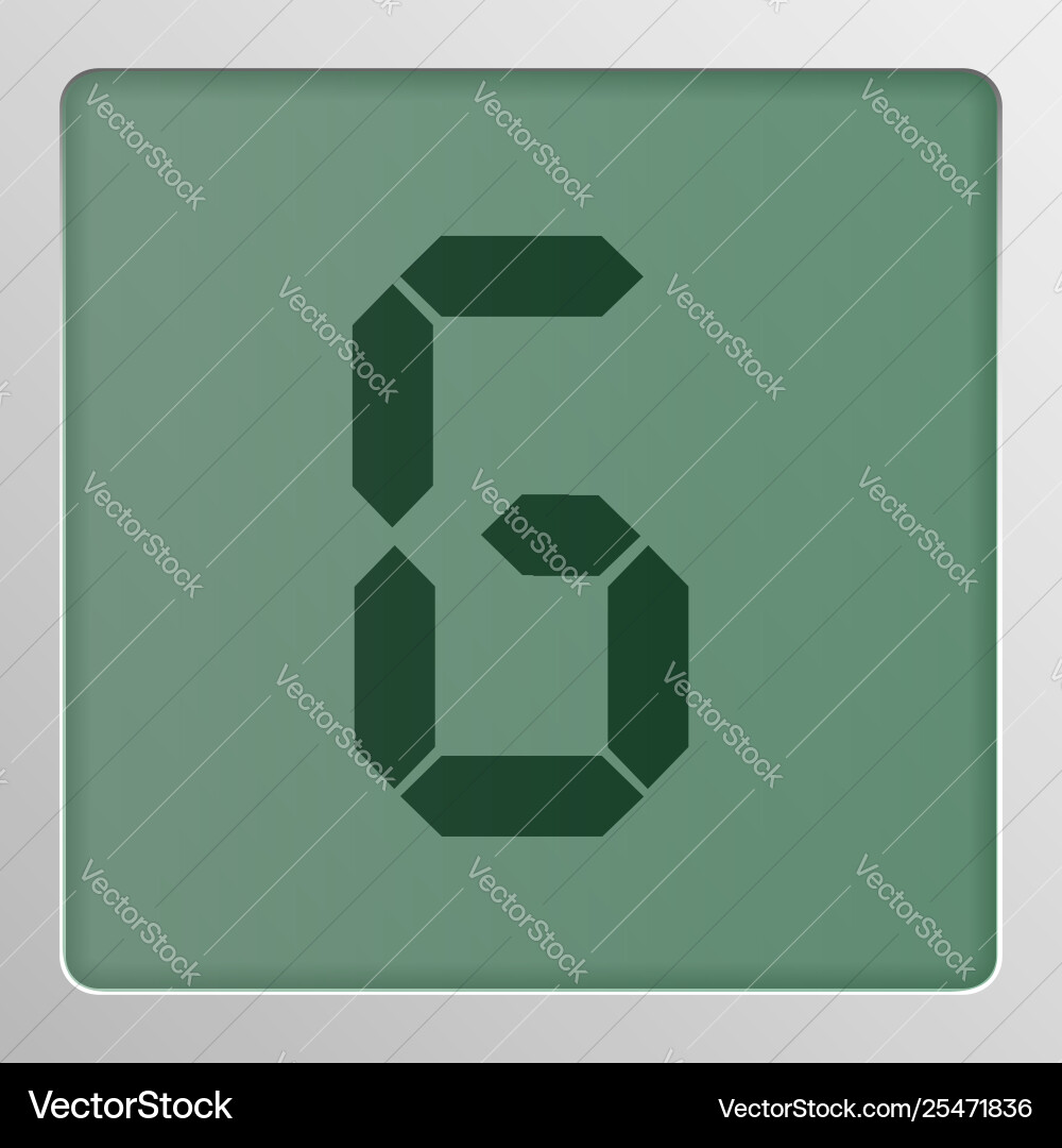 Digital character set typeface on a screen Digital character set typeface on a screen vector image