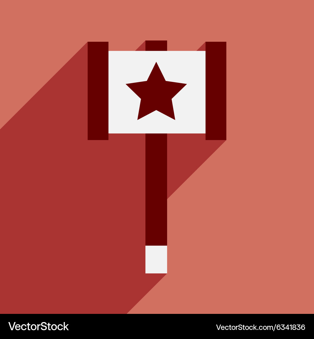 Flat with shadow icon and mobile application toy Vector Image