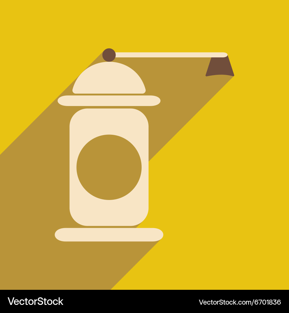 Flat with shadow icon and mobile application Vector Image