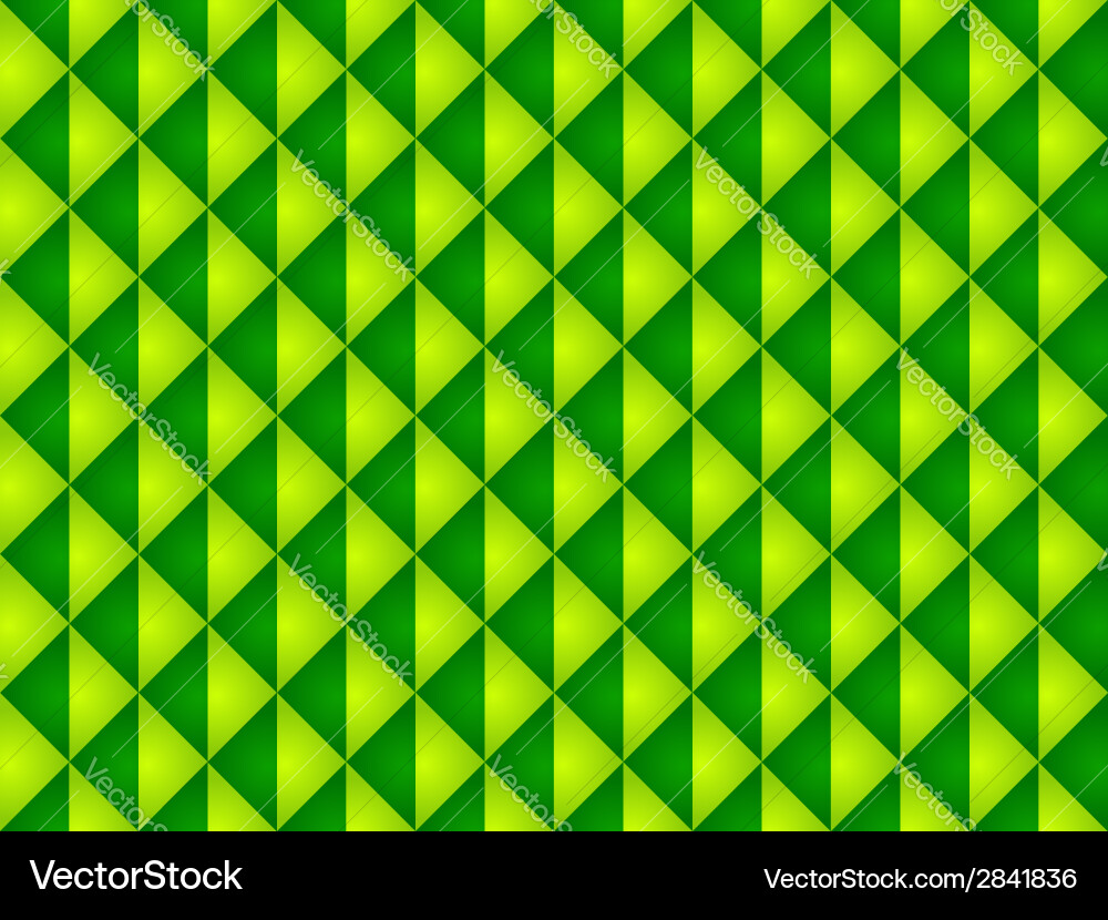 Geometric Block Pattern - Green vector image
