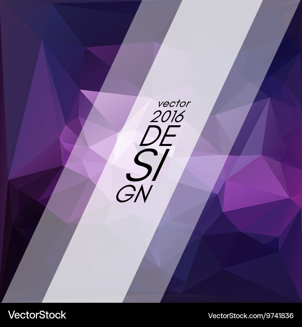 Geometric triangular abstract background vector image