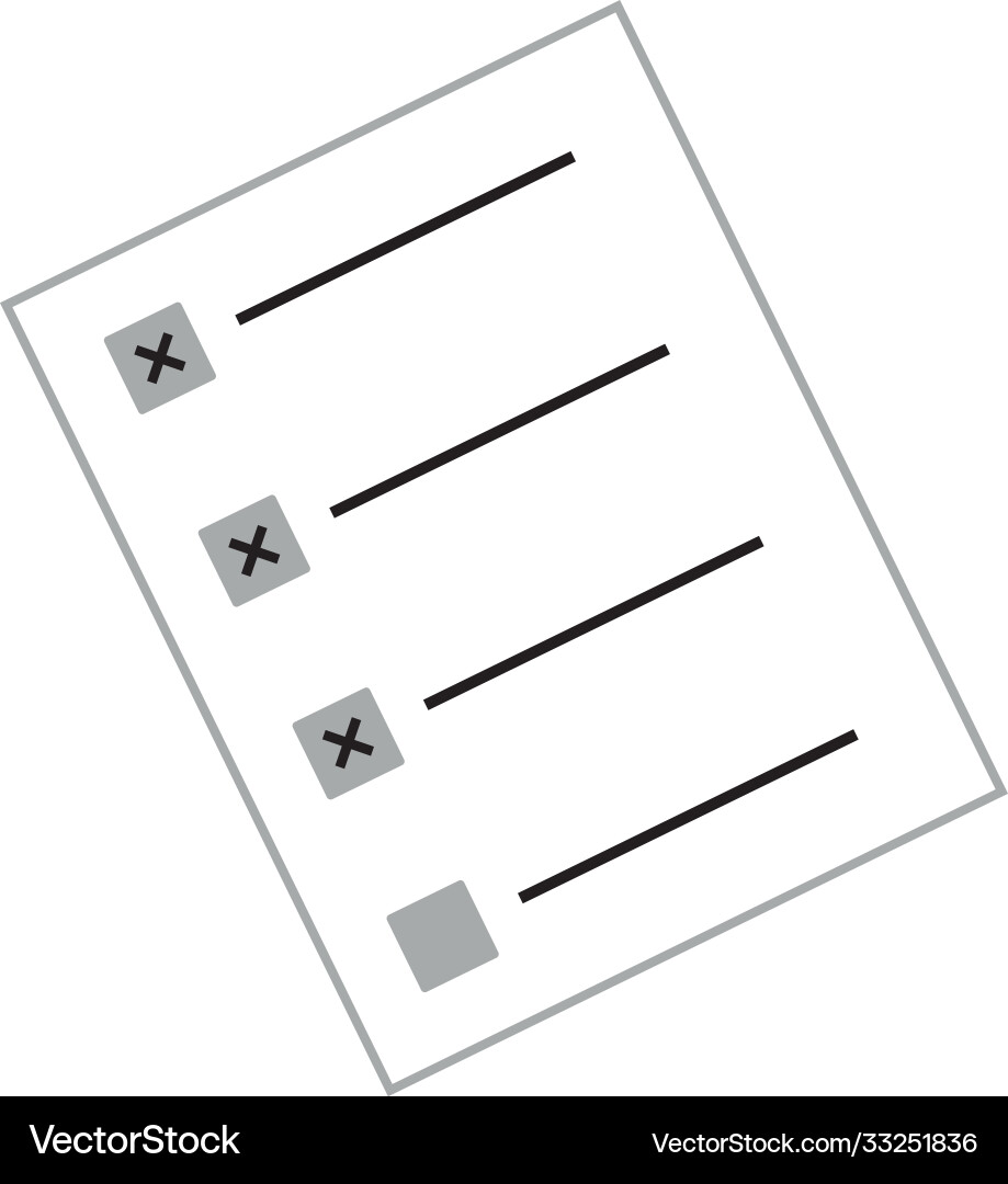 Isolated check list icon Vector Image