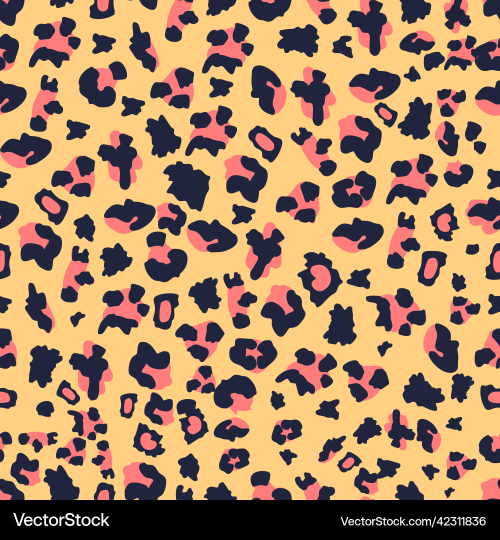 Leopard print seamless pattern Vector Image
