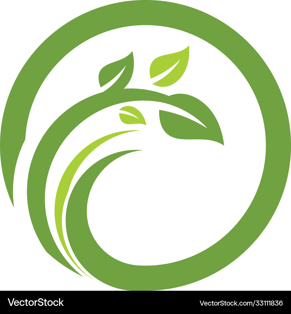 Logos grün Baum Blatt Ökologie Natur Logos grün Baum Blatt Ökologie Natur vektorbild
