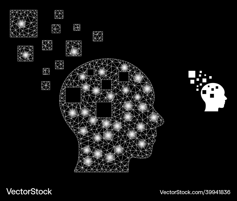Polygonal carcass mesh memory compilation Polygonal carcass mesh memory compilation vector image