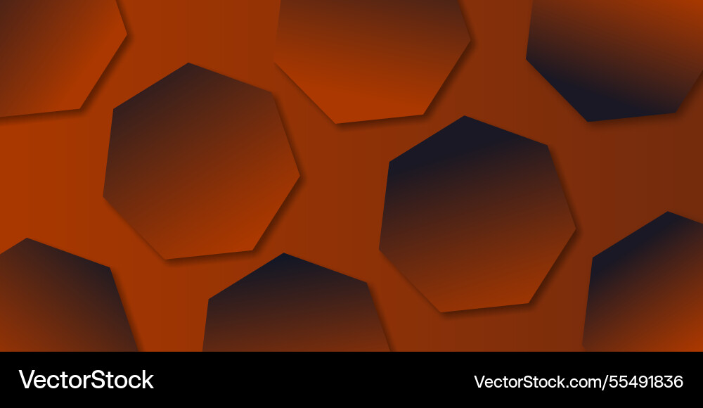 Retro geometric hexagon seamless pattern Vector Image