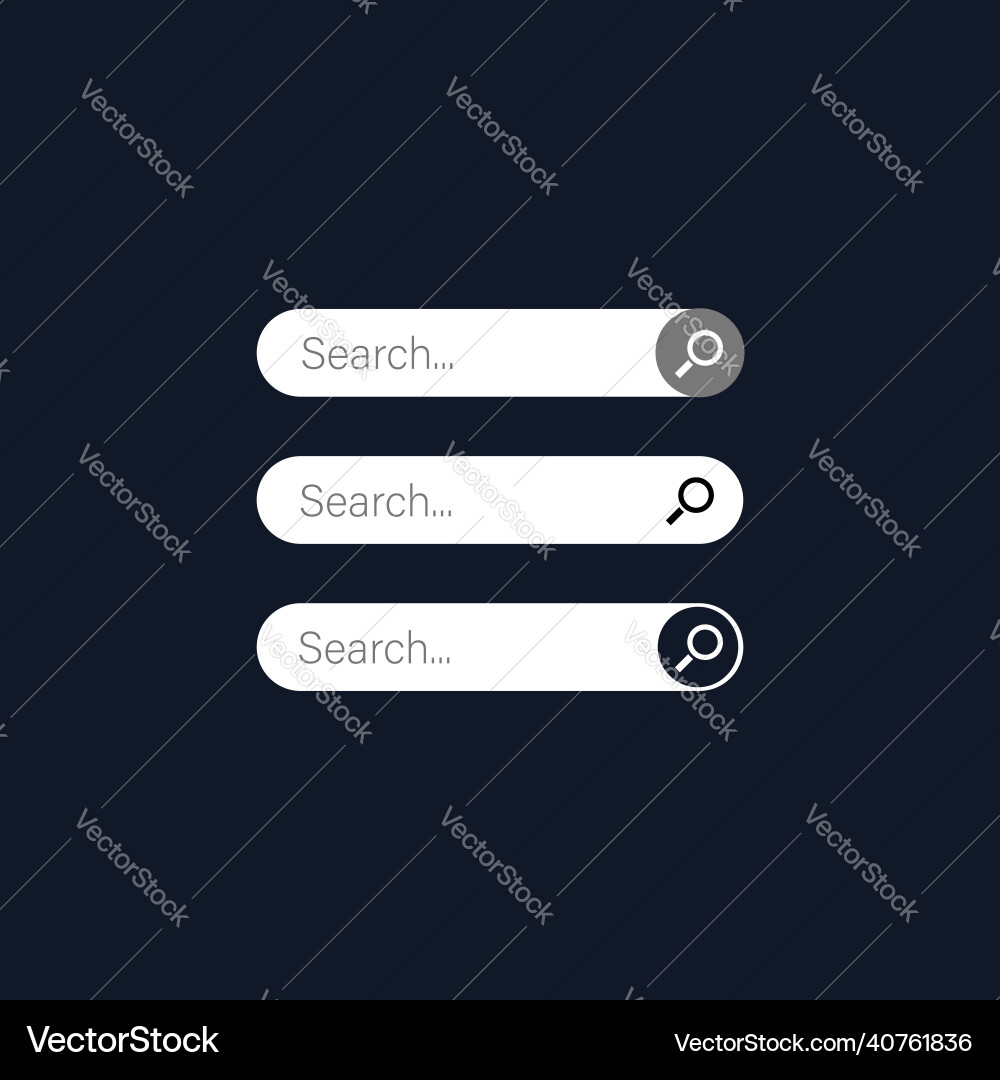 Search bar with icon and placeholder html Search bar with icon and placeholder html vector image