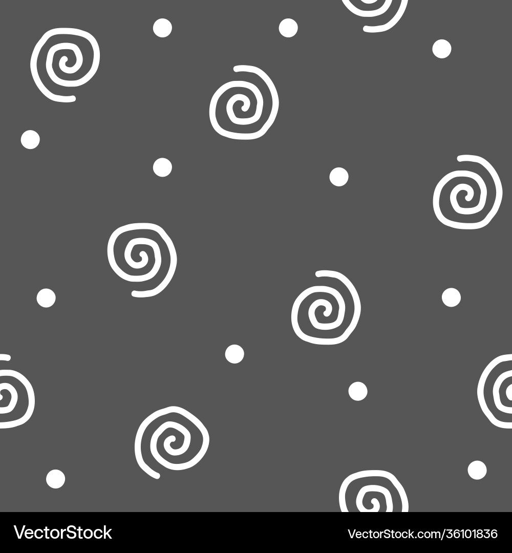 Simple spiral line repeat pattern design Simple spiral line repeat pattern design vector image