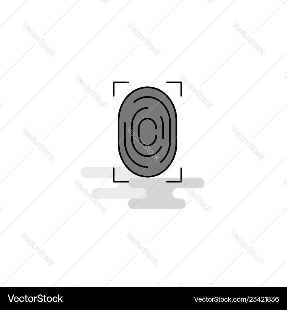 Thumb Eindruck Web-Symbol flache Linie gefüllt grau Thumb Eindruck Web-Symbol flache Linie gefüllt grau vektorbild
