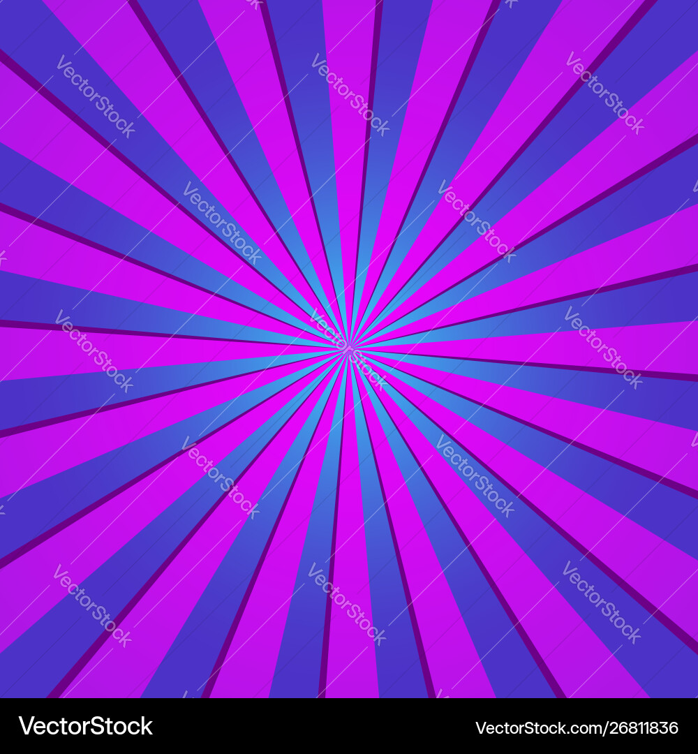 Violet radial retro background and blue Violet radial retro background and blue vector image