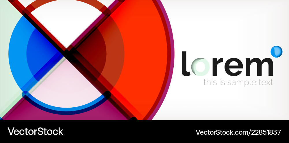 Abstract colorful circles background Abstract colorful circles background vector image