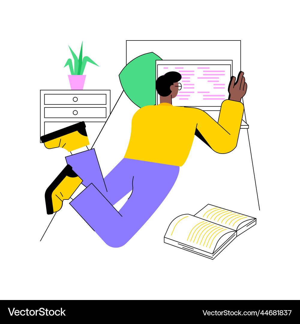 Development course isolated cartoon Development course isolated cartoon vector image