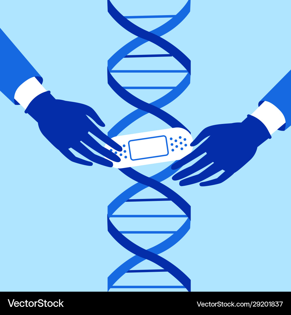 Gentechnik crispr cas9 Genbearbeitung Gentechnik crispr cas9 Genbearbeitung vektorbild