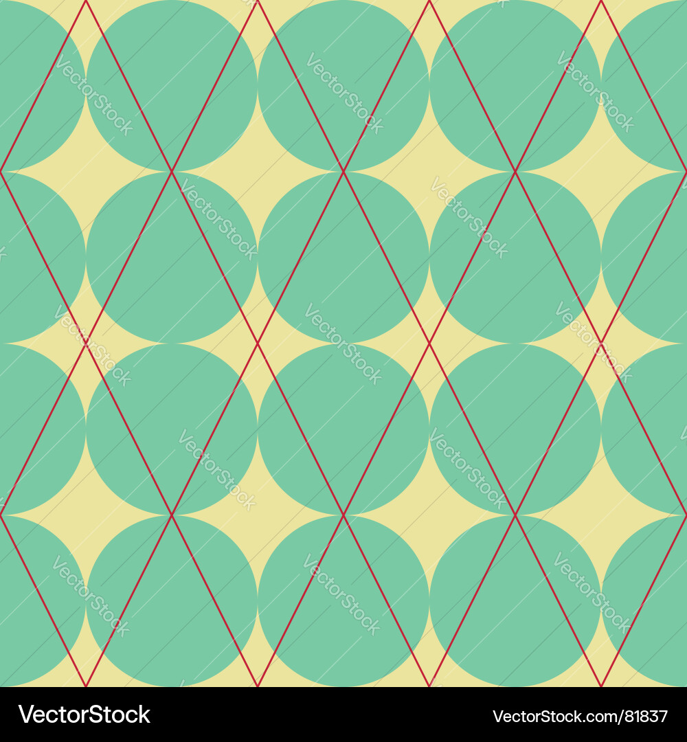 Geometric Diamond and Circle Pattern vector image