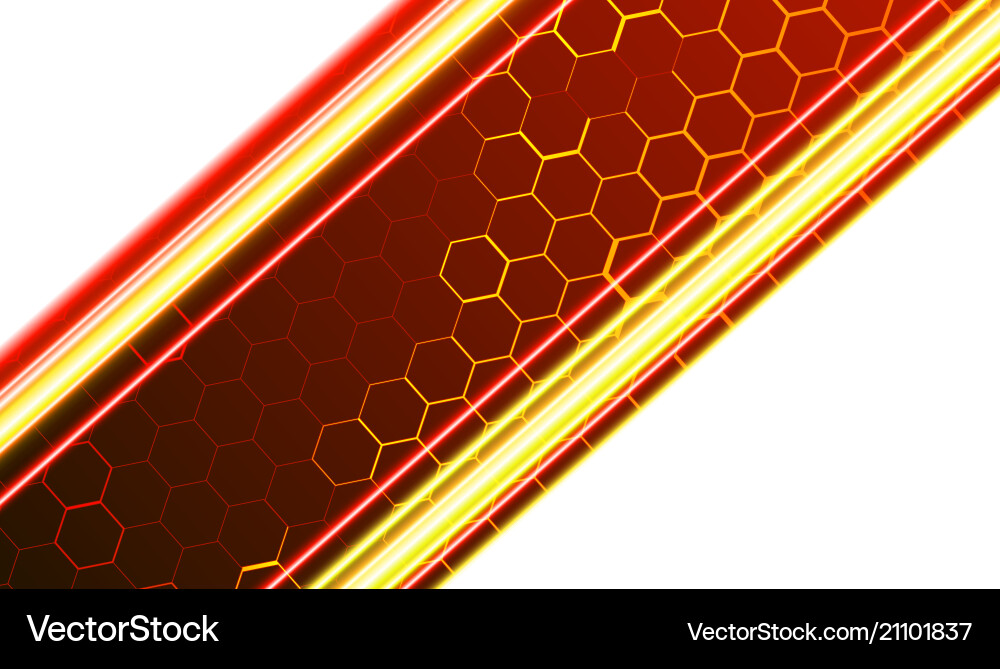 Hexagonal Tech Background Vector Image