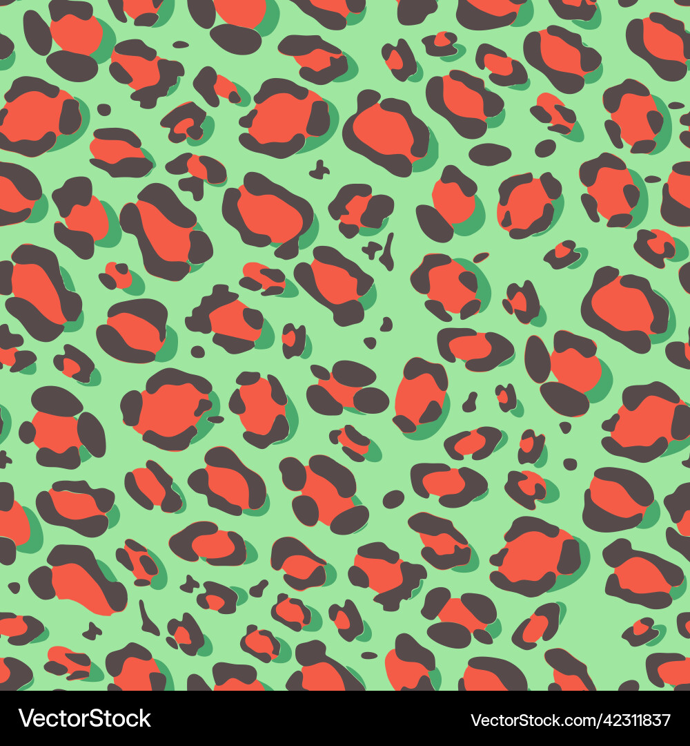 Leopard print seamless pattern Leopard print seamless pattern vector image
