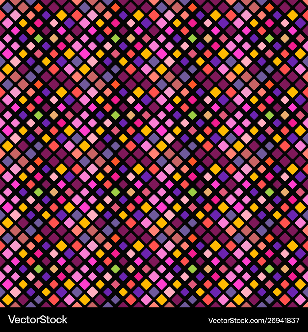 Multicolored geometrical diagonal square pattern Multicolored geometrical diagonal square pattern vector image