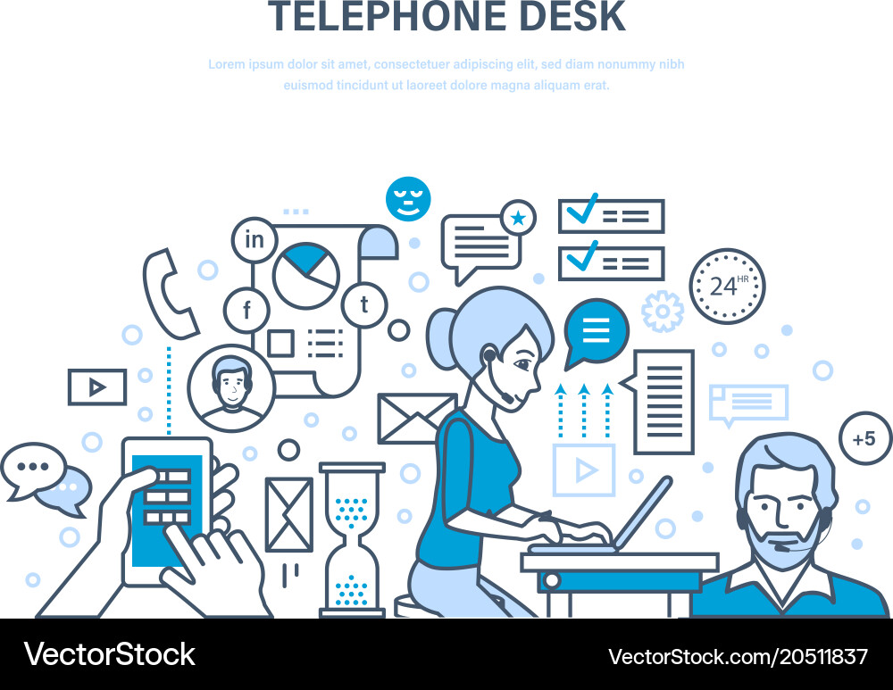 Office Communication & Workflow vector image