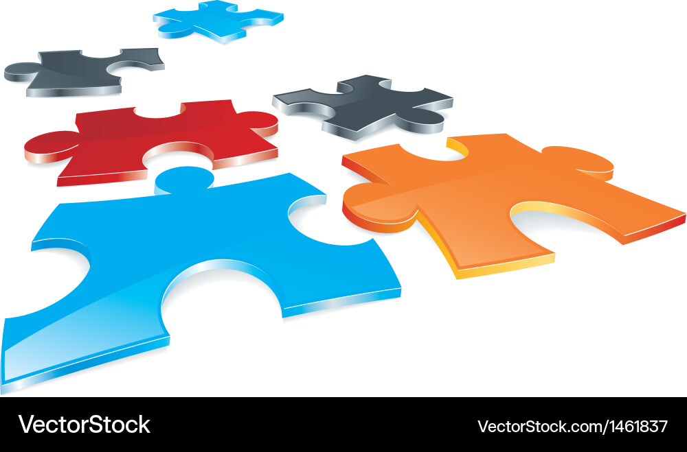 Puzzle field Vector Image