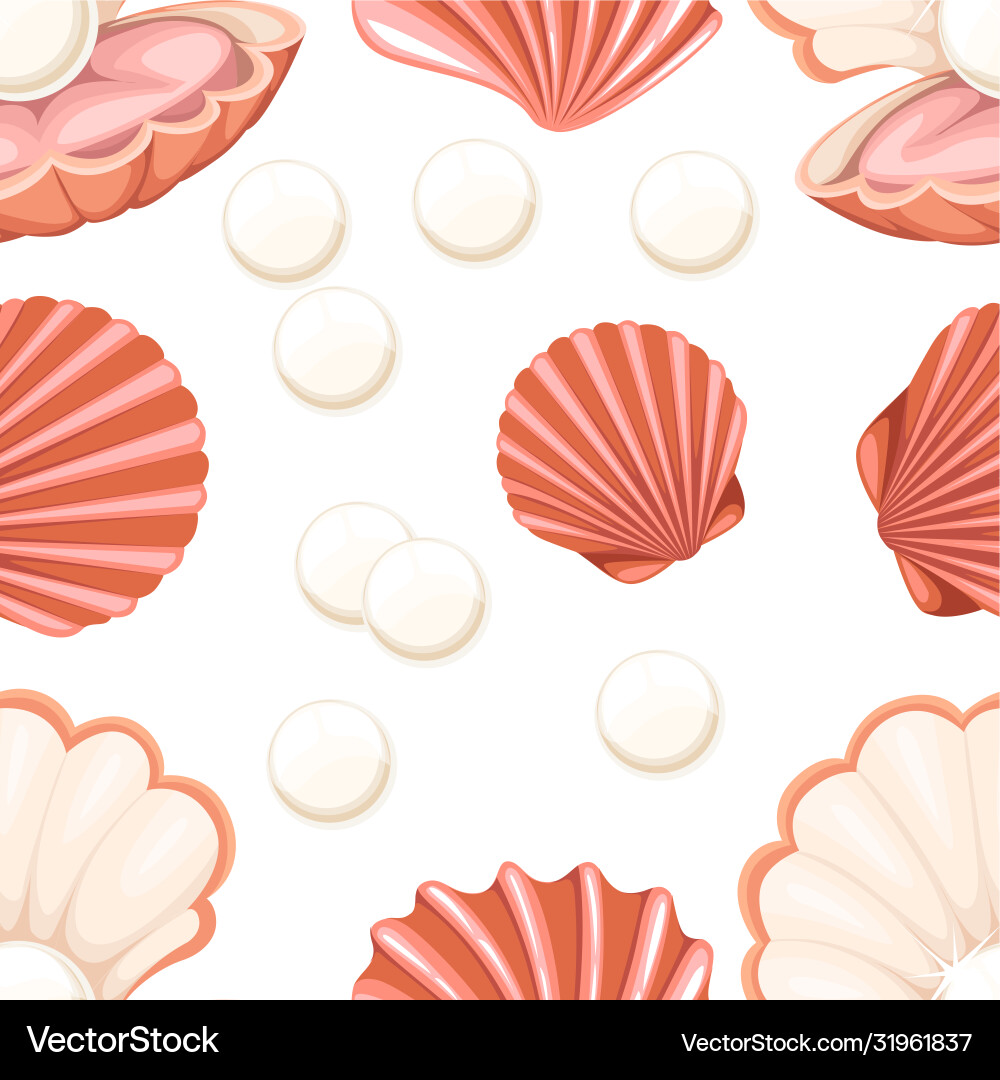 Seamless pattern with pink open and close Vector Image