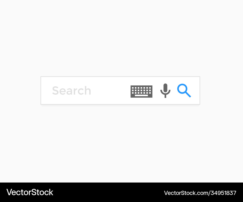 Search bar web page internet browser element Search bar web page internet browser element vector image