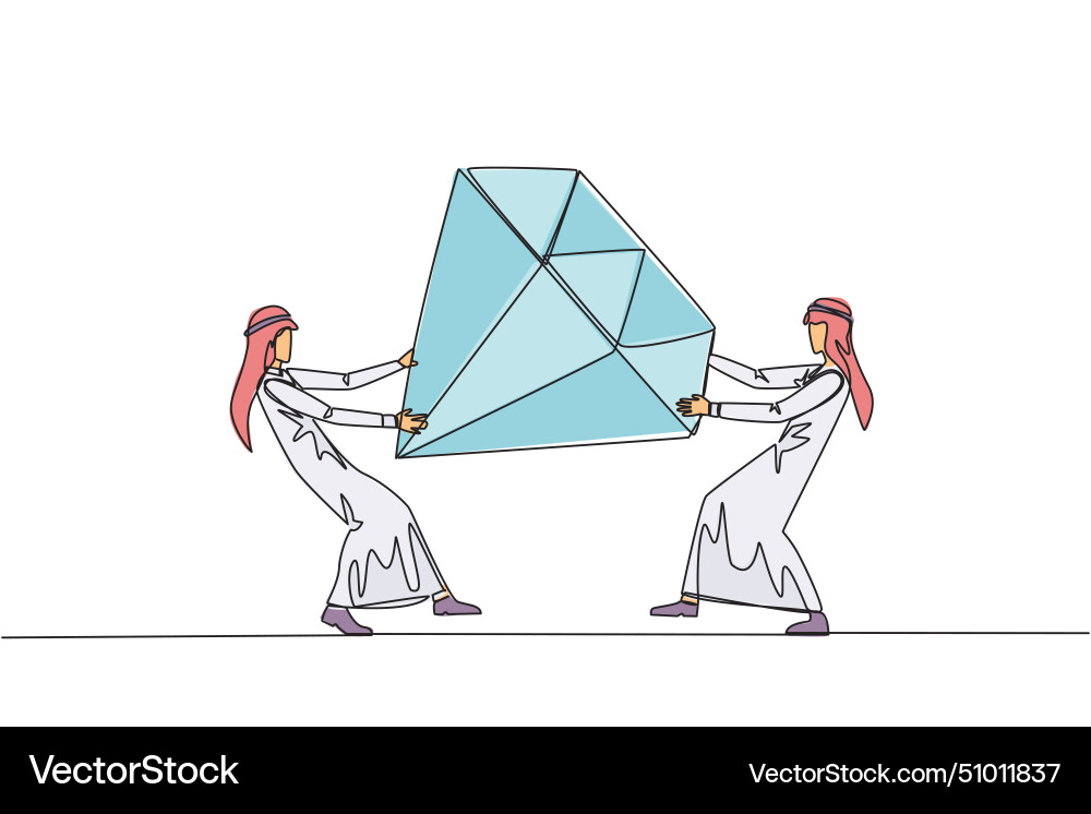 Single continuous line drawing two selfish Single continuous line drawing two selfish vector image
