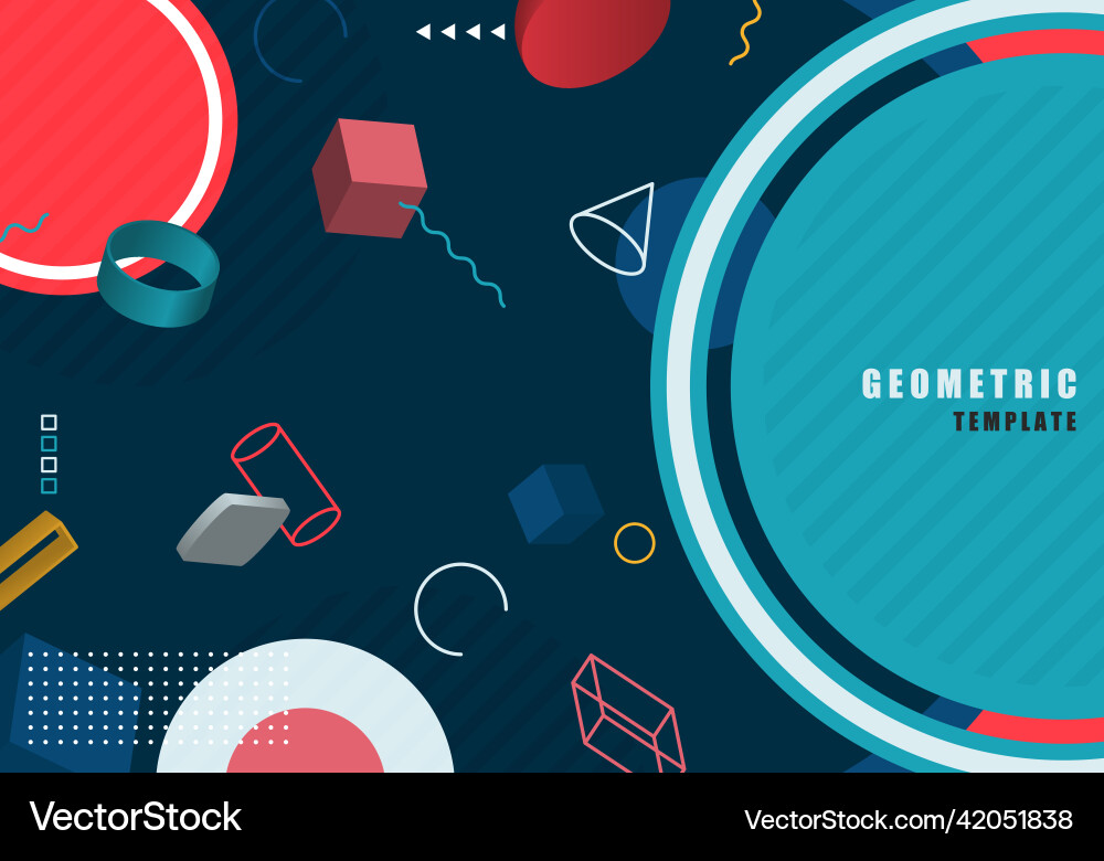 Abstract geometric pattern design artwork template Abstract geometric pattern design artwork template vector image