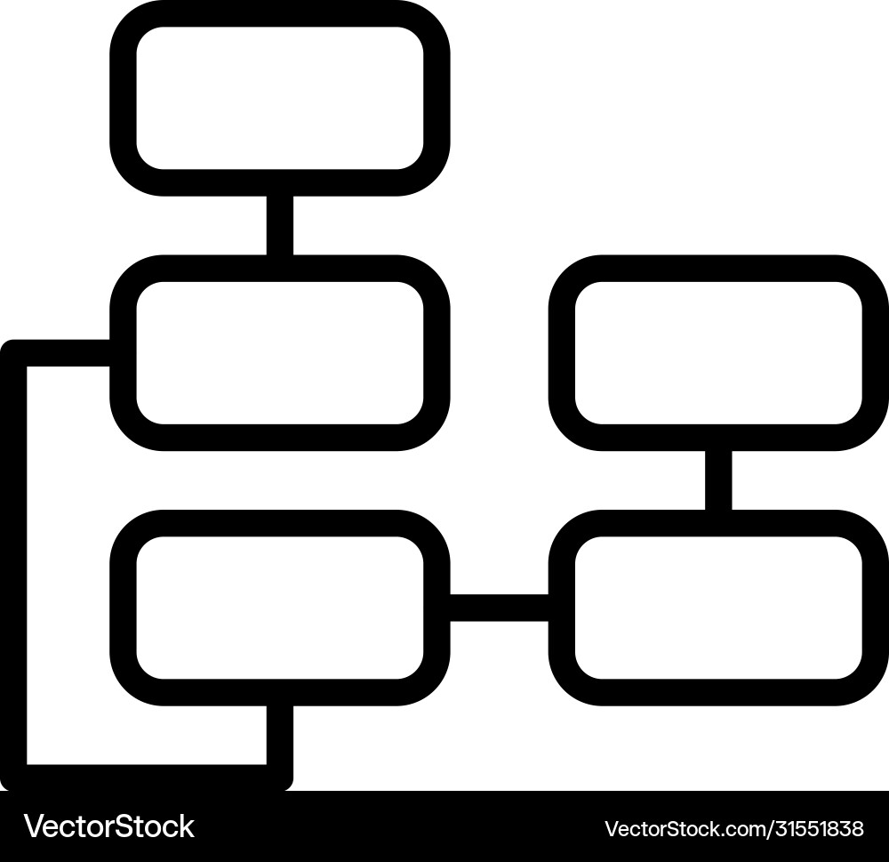 Algorithm Linie Symbol Algorithm Linie Symbol vektorbild