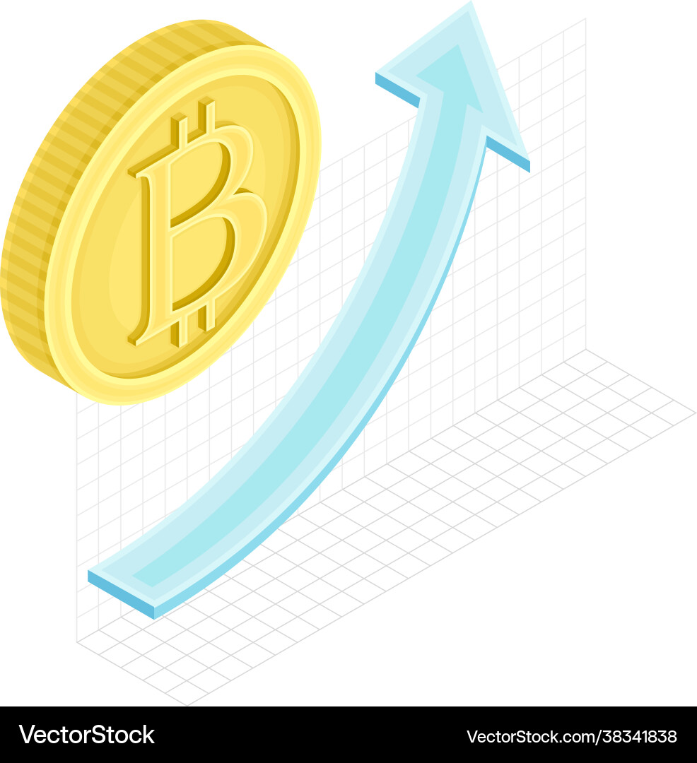 Blockchain technology with graph or chart showing Blockchain technology with graph or chart showing vector image