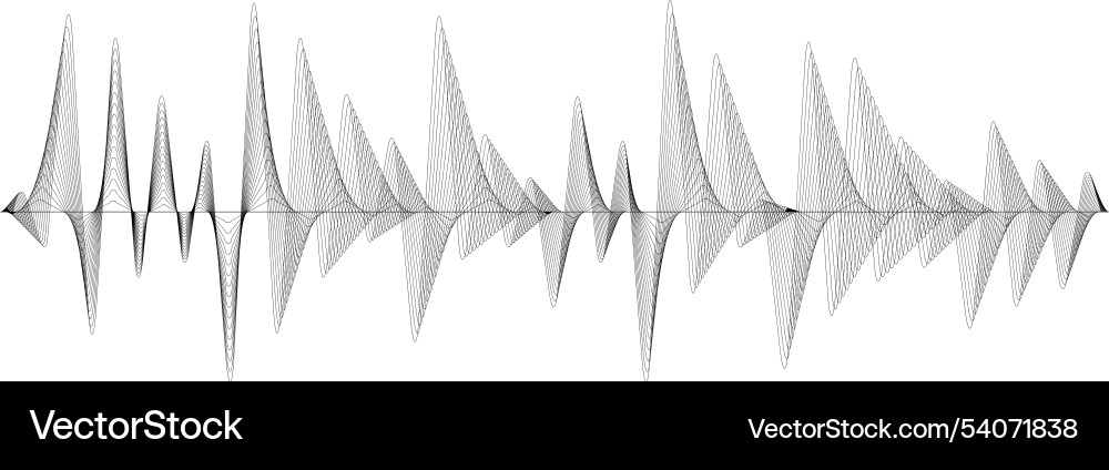 Captivating abstract sound wave lines visually Captivating abstract sound wave lines visually vector image