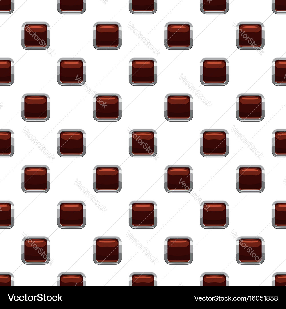 Chocolate square button pattern vector image