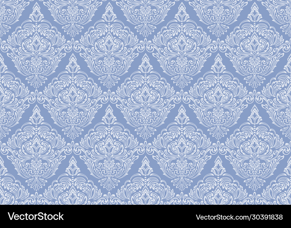 Damask Emboss Pattern vector image