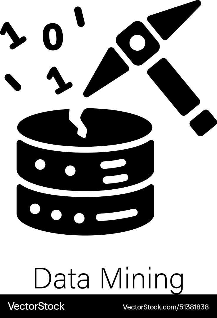 Data mining Vector Image