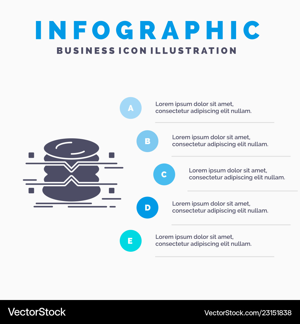 Database data architecture infographics Database data architecture infographics vector image