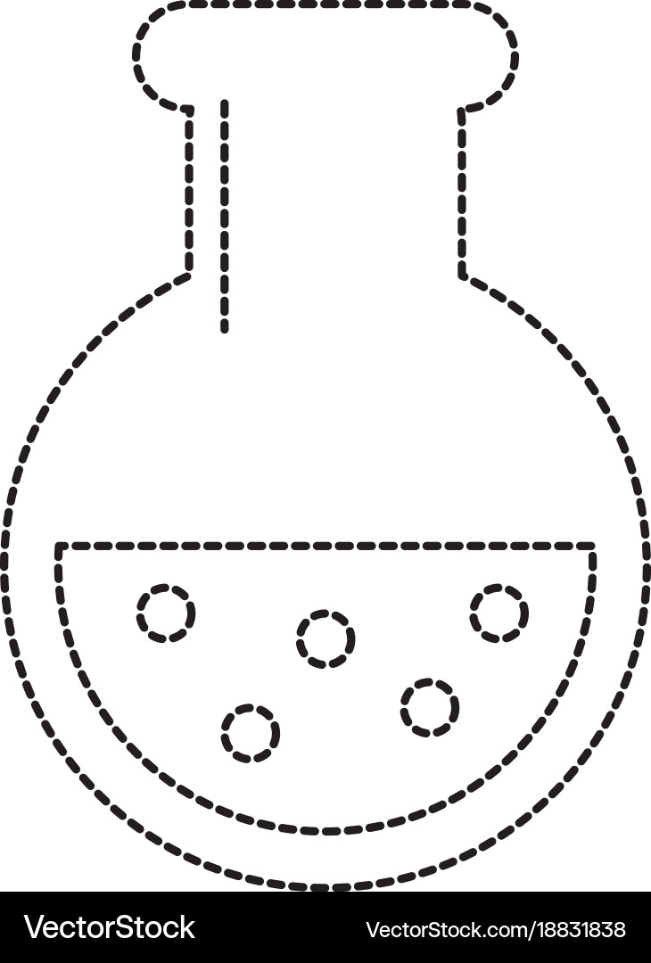 Flask science chemistry icon image Vector Image